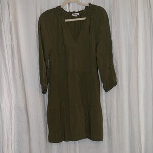 Chic Olive Long Sleeve Dress